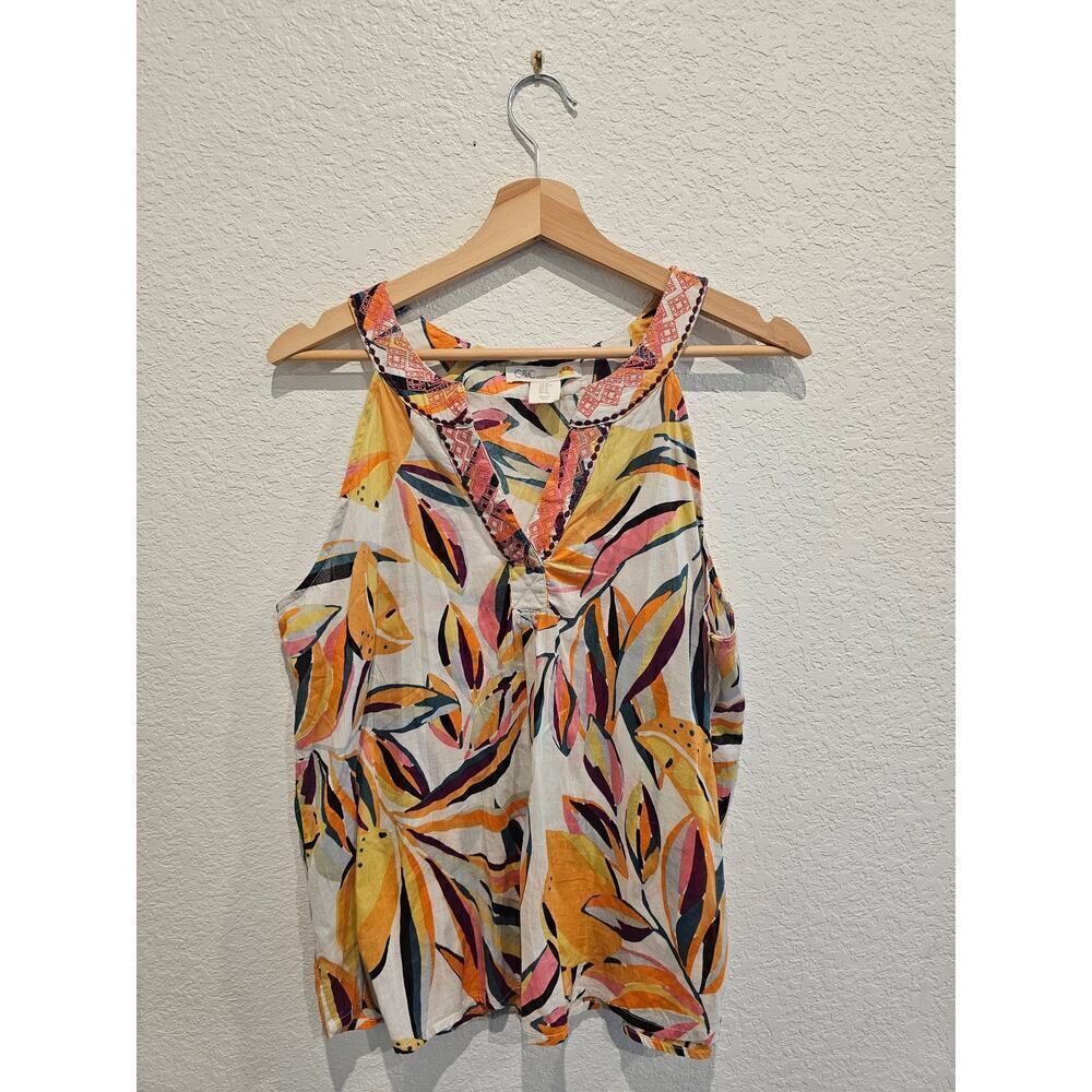 C+California floral top sz Medium
